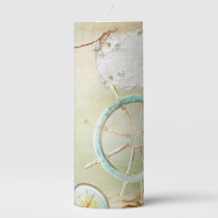 Nautical Series Design 2 Pillar Candle