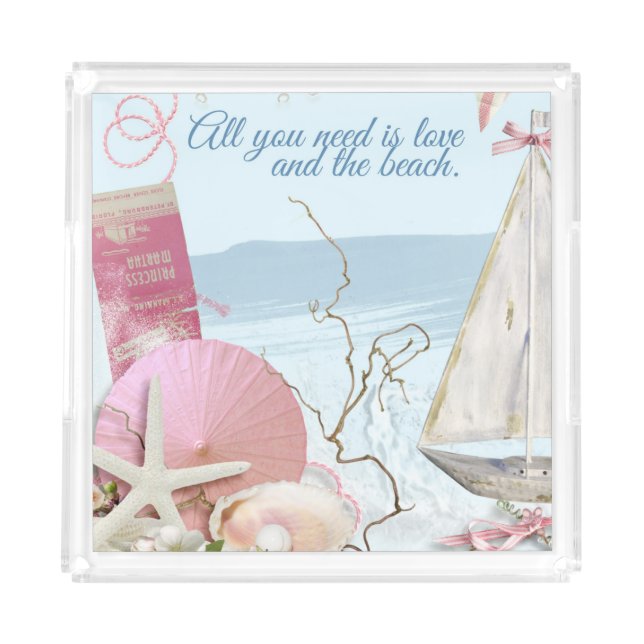 Nautical Series Design 3  Acrylic Tray (Front)