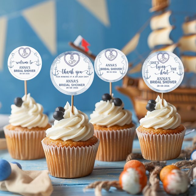 Nautical Shes Tying the Knot Bridal Shower Label (Nautical Shes Tying the Knot Bridal Shower Label)