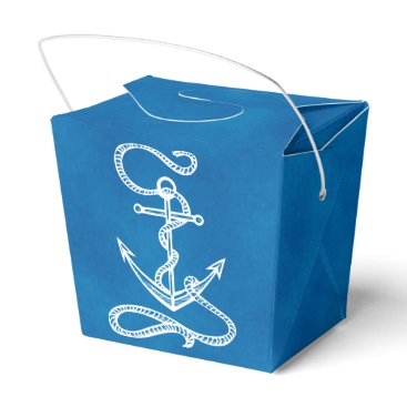 Nautical Ship Anchor Blue Beach Wedding Party Favor Box Nautical Ship Anchor Blue Beach Wedding Party Favor Box