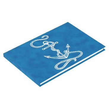 Nautical Ship Anchor Blue Wedding, Bridal Shower Guest Book Nautical Ship Anchor Blue Wedding, Bridal Shower Guest Book