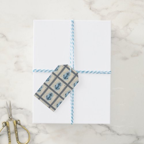 nautical ship anchor gift tags