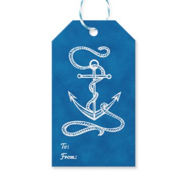 Nautical Ship Anchor Navy Blue Watercolor Wedding Gift Tags Nautical Ship Anchor Navy Blue Watercolor Wedding Gift Tags