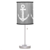 Nautical ship anchor print table lamp design (Left)