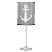 Nautical ship anchor print table lamp design (Front)