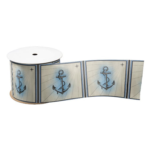 nautical ship anchor ribbon (Spool)