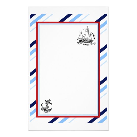 Nautical Ship & Anchor Stationery