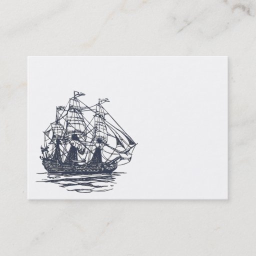 Customizable Nautical Ship Business Card