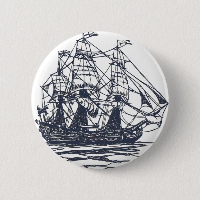 Nautical Ship Button (Front)