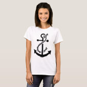 Nautical ship navy marine anchor T-Shirt | Zazzle