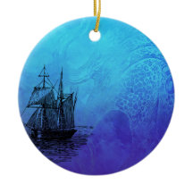 Nautical Ship & Octopus