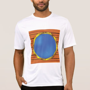 Nautical Ship Porthole Window with Blue Water T-Shirt
