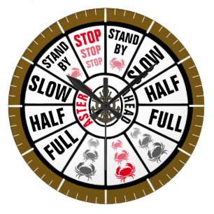 Nautical Ship Telegraph Traditional Large Clock