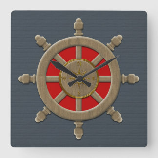 Nautical Ship Wheel Wall Clock