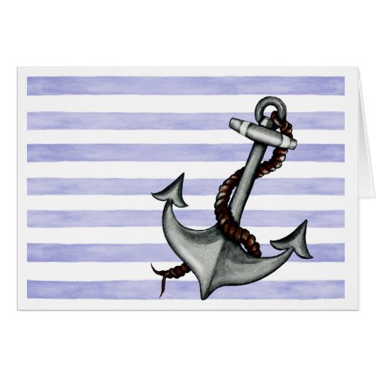 Nautical Ship's Anchor Cards (Front Horizontal)
