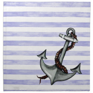 Nautical Ship's Anchor Napkin