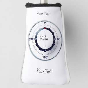 Nautical Ships Compass Golf Head Cover