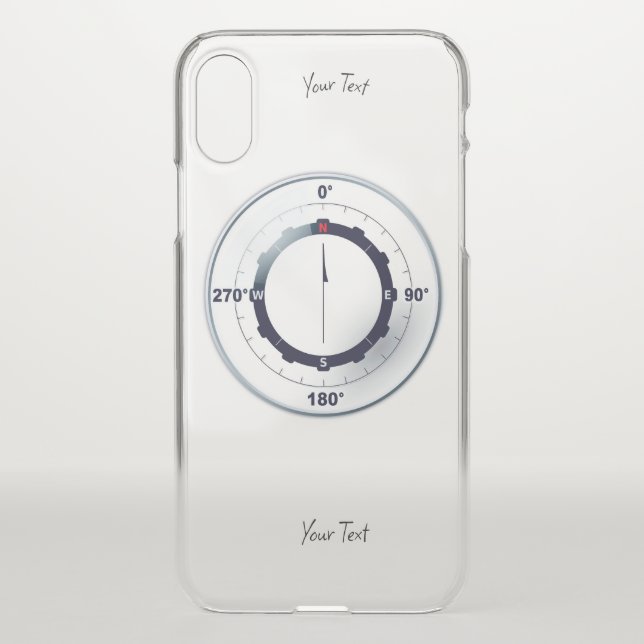 Nautical Ships Compass  Uncommon iPhone Case (Back)