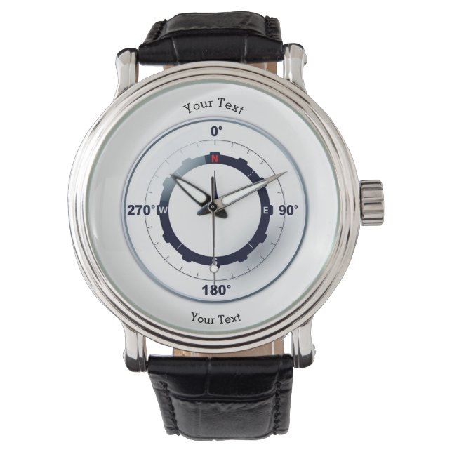Nautical Ships Compass  Watch (Front)