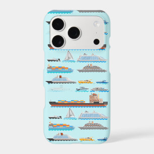 Nautical Ships Pattern iPhone Case