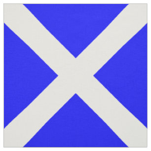 Nautical Sign Code Flags Letter M "Mike" Fabric