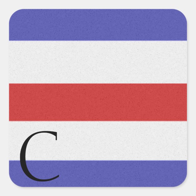 Nautical Signal Flag Alphabet Sticker C (Front)