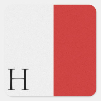 Nautical Signal Flag Alphabet Sticker H