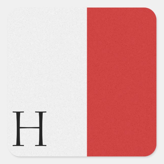 Nautical Signal Flag Alphabet Sticker H (Front)