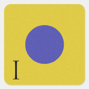Nautical Signal Flag Alphabet Sticker I