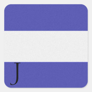 Nautical Signal Flag Alphabet Sticker J