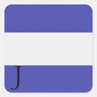 Nautical Signal Flag Alphabet Sticker J