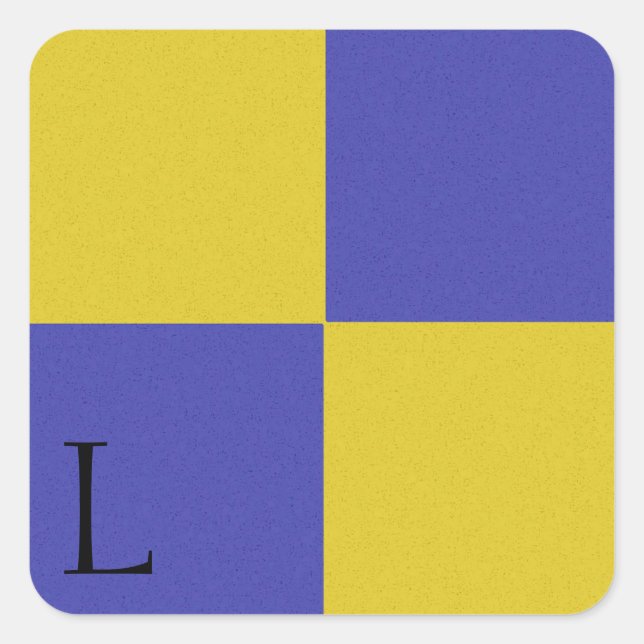 Nautical Signal Flag Alphabet Sticker L (Front)