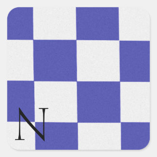 Nautical Signal Flag Alphabet Sticker N