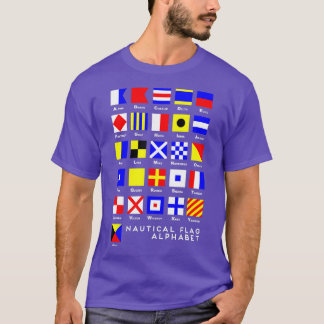 Nautical Signal Flag Alphabet  T-Shirt