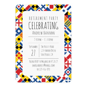 Nautical Party Invitations Retirement 6