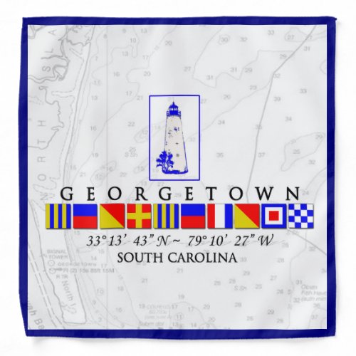 Nautical Signal Flags Georgetown SC Bandana