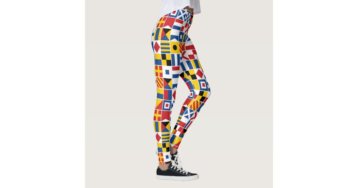 Print Pattern Anchor Nautical Women Leggings