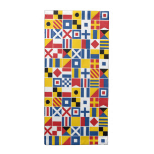 Nautical Signal Flags Pattern Napkin