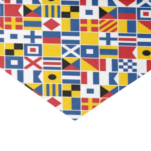 Nautical Signal Flags Pattern Tissue Paper