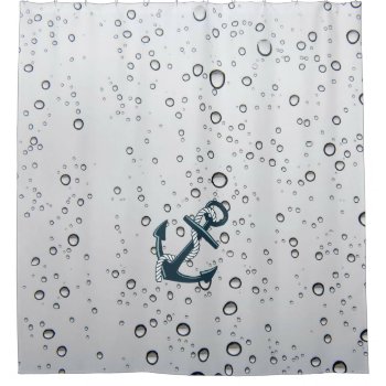 Nautical Sinking Anchor Shower Curtain by ArtByApril at Zazzle