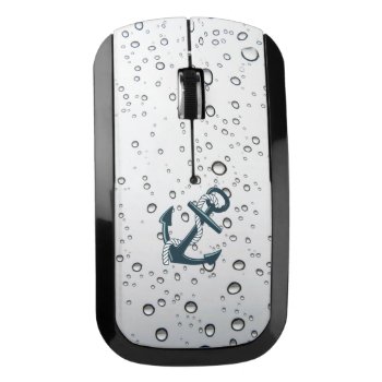 Nautical Sinking Anchor Wireless Mouse by ArtByApril at Zazzle