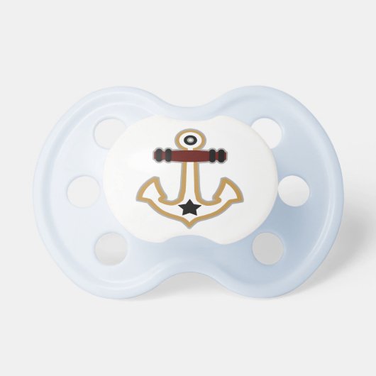 Nautical Star Anchor Pacifier (Front)