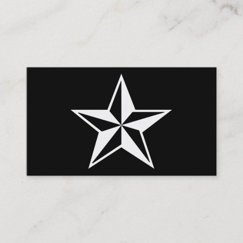 nautical star business card