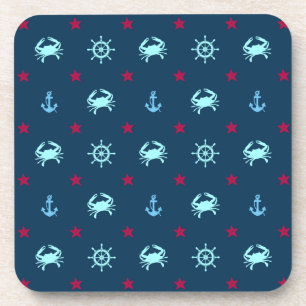 Nautical Star Pattern Coaster