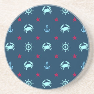 Nautical Star Pattern Drink Coaster