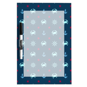 Nautical Star Pattern Dry-Erase Board