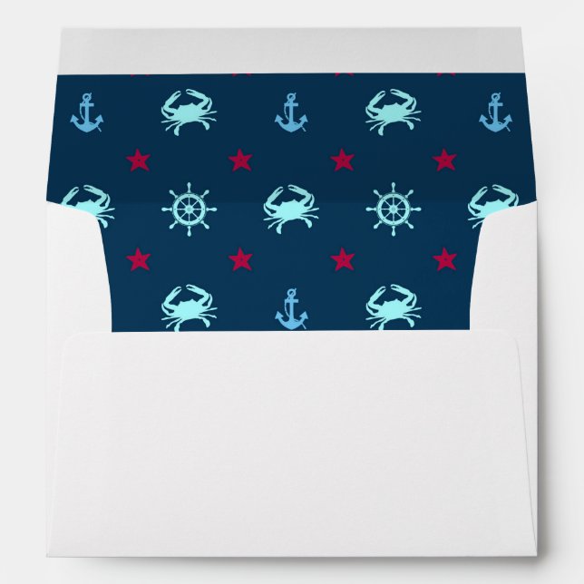 Nautical Star Pattern Envelope (Back (Bottom))