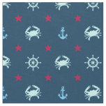Nautical Star Pattern Fabric