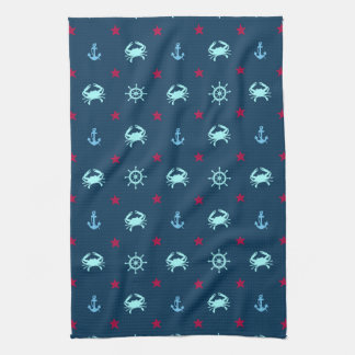 Nautical Star Pattern Kitchen Towel