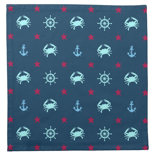 Nautical Star Pattern Napkin (Front)